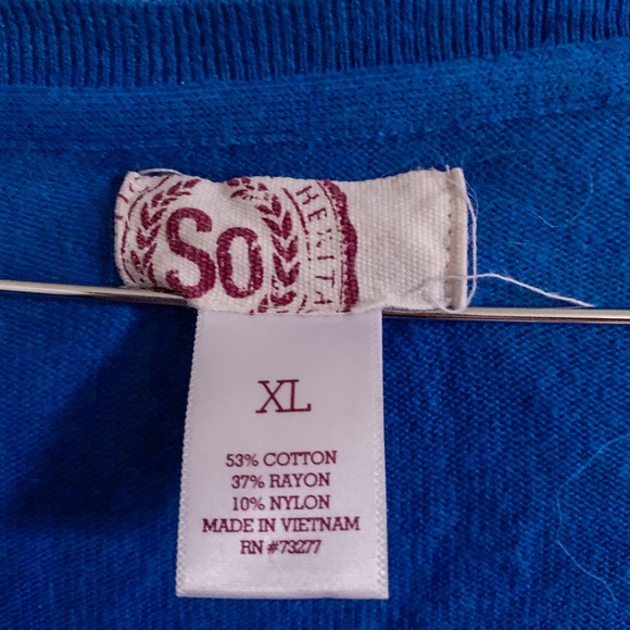 Royal blue open front cardigan - Picture 2 of 3